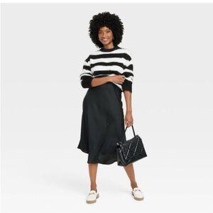 A New Day Fuzzy knit stripe sweater.